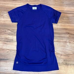 Athleta Blue Short Sleeve Athletic Top – Size M Running Shirt Lightweight